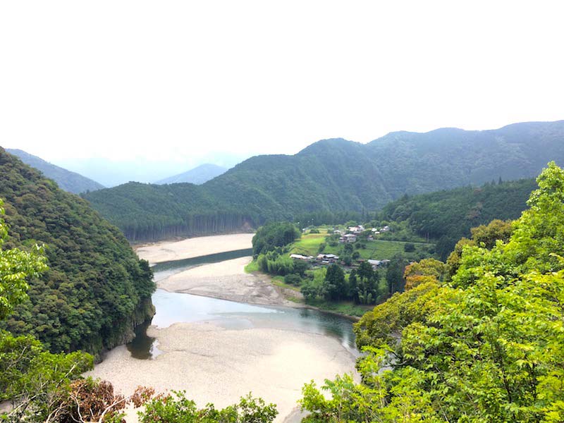 木津呂集落の眺望